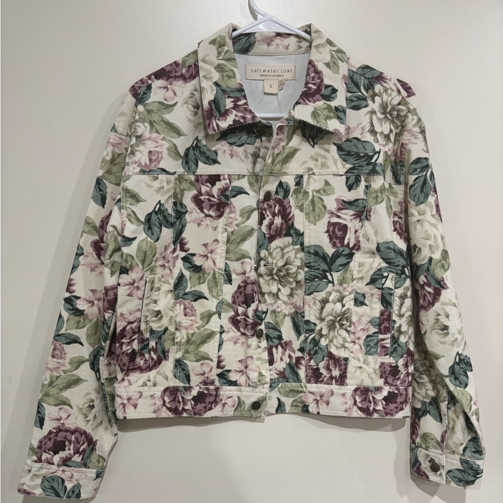 Saltwater LUXE Vitange Ivory Floral Jacket